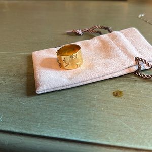 Louis Vuitton Monogram Gold Cigar Ring